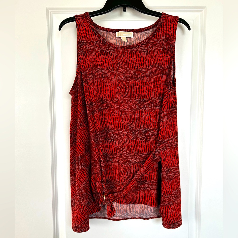 Women’s Red Sleeveless MICHAEL Michael Kors Blouse - Size XL